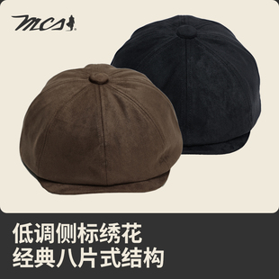 MCS源自万宝路报童帽男女同款25秋季新款美式复古帽子时尚百搭款