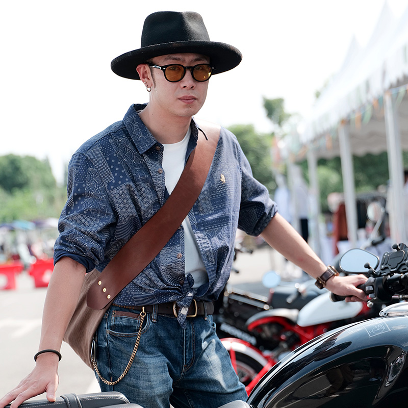 MCS翻领长袖美式休闲春夏款