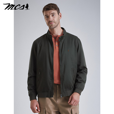 MCS春涂层改良哈灵顿立领夹克