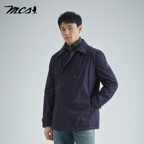 MCS源自万宝路男款修身型风衣