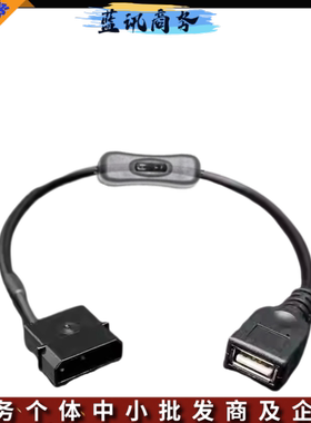 电源IDE大4p转5V USB母头供电转接线带开关 机箱D口输出5V