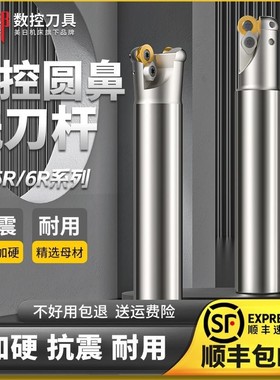 智造邦数控圆鼻铣刀杆EMRW4R5R6R平面开粗飞刀杆加工中心铣床抗震