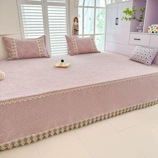 定制大尺寸雪尼尔炕盖榻榻米的床盖四季通用防滑炕罩大床单可机洗