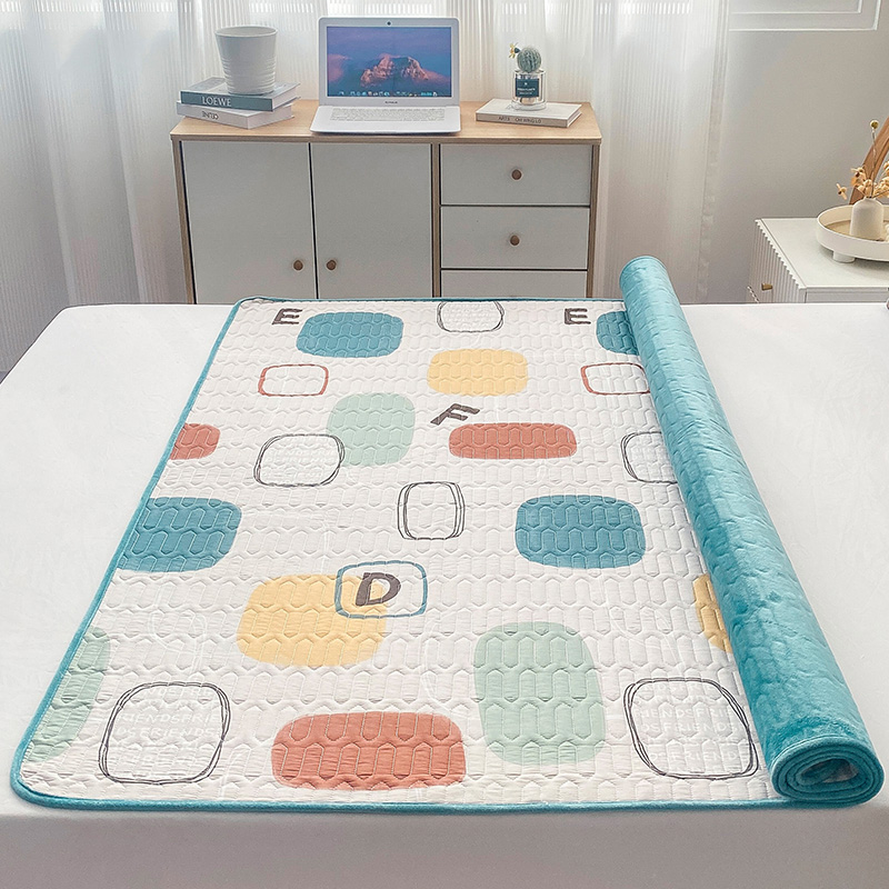 全棉棉加绒床褥防水隔尿透气可洗