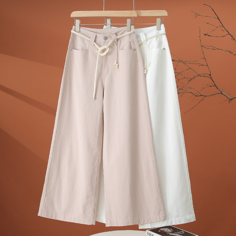 高腰阔腿牛仔裤女春季2026年新款今年流行爆款女裤宽松百搭休闲裤