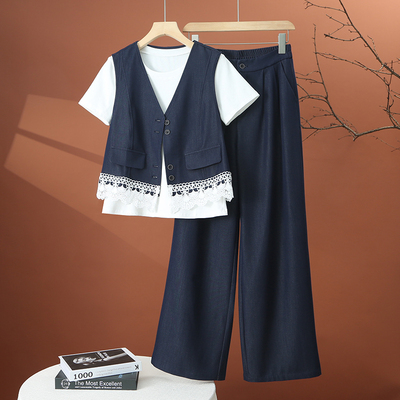 牛仔套装女早秋2025年新款