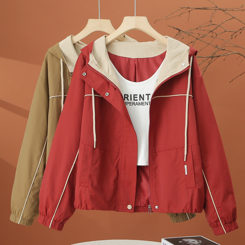 连帽女士外套2025新款