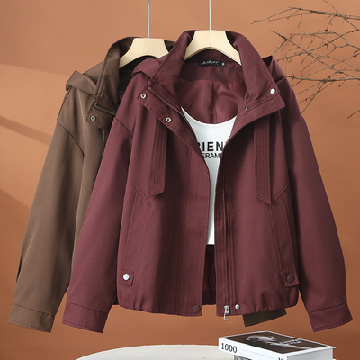 连帽夹克外套女春秋2025新款