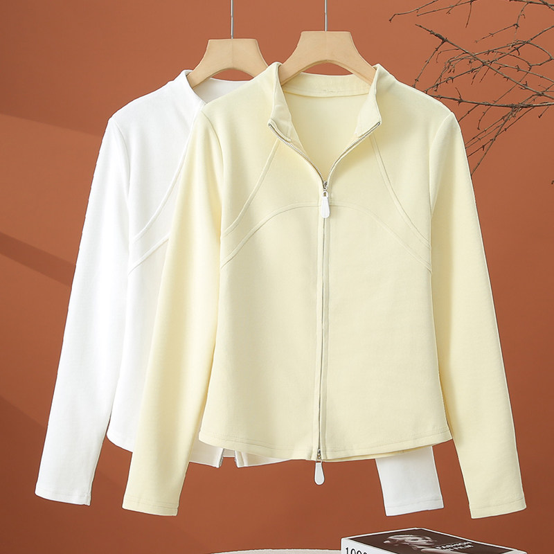 休闲运动卫衣外套女春款2026新款洋气时尚拉链开衫小个子短款上衣