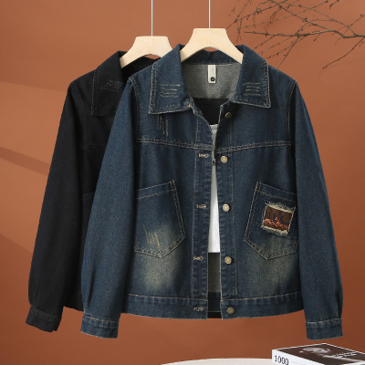 缪真韩版宽松牛仔外套女