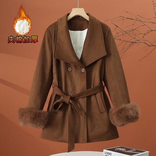 中长款夹棉加厚派克服女2025冬季