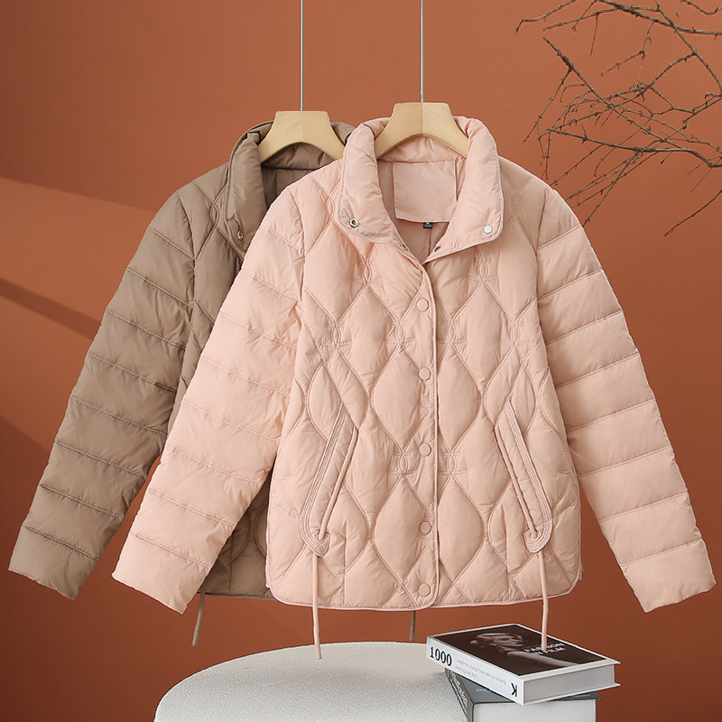 小个子轻薄立领棉服女2025冬季新款棉袄时尚百搭短款女士保暖外套