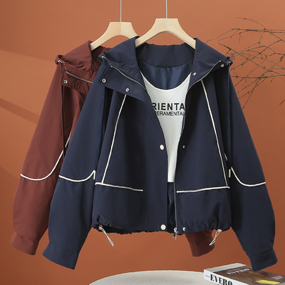 连帽夹克外套女宽松百搭