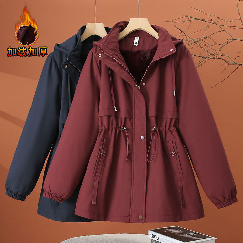 中长款连帽加绒派克服女2025年冬季新款棉服加厚保暖收腰女士外套,女装/女士精品,派克服,淘宝优惠券,粉丝福利购,淘宝优惠卷