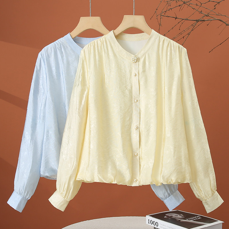 长袖衬衫女款2026新款春装时尚洋气衬衣减龄漂亮显瘦百搭女士上衣