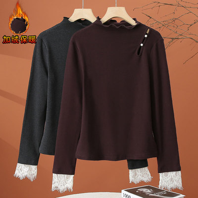 加绒内搭打底衫女秋冬2025新款