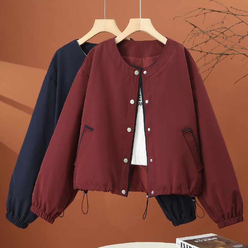 短款棒球服外套女春秋2025新款