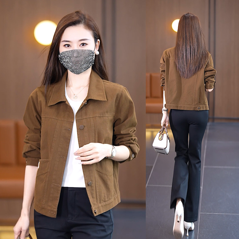 秋季女士短款外套2025年新款春秋薄款外衣小个子宽松休闲夹克上衣