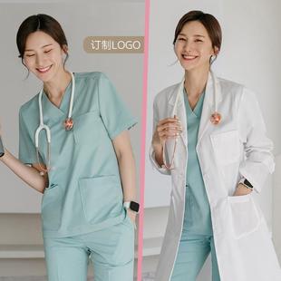 男口腔刷手服手术室美容工服 护士服短袖 薄款 韩国洗手衣女夏季