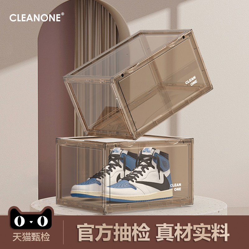 cleanone鞋盒透明亚克力网红