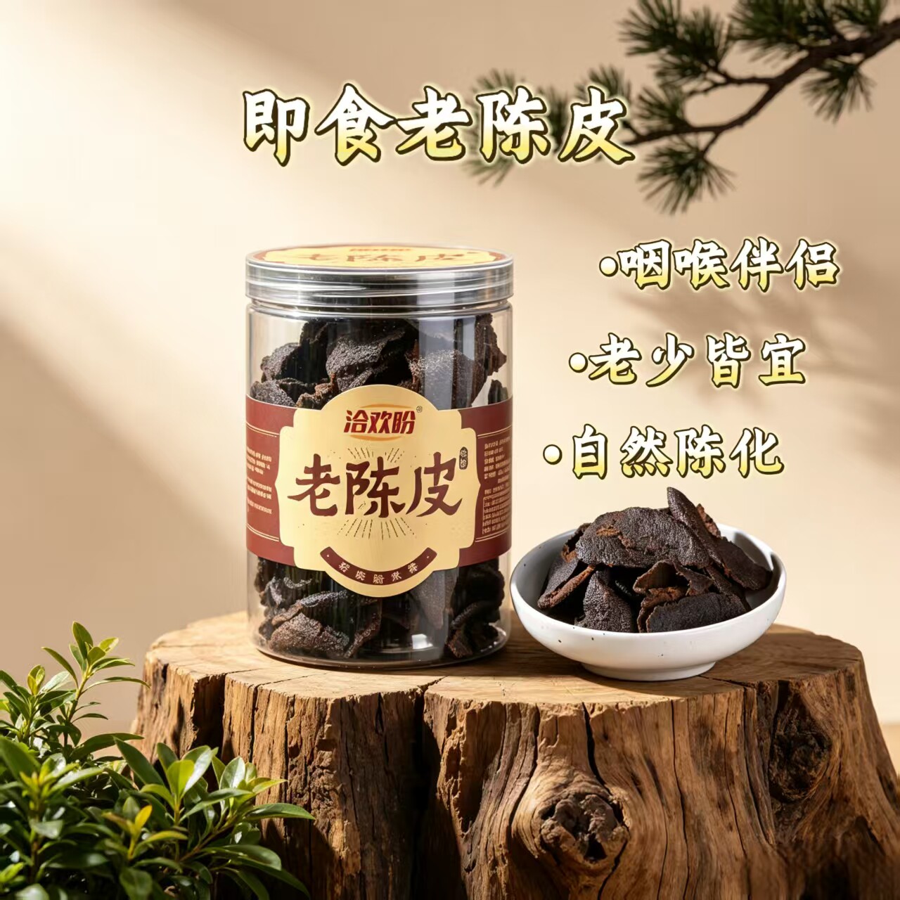 老陈皮正宗九制橘子皮广东特产老人润护嗓零食泡水盐津蜜饯果脯干