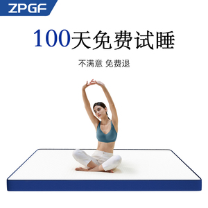 软床垫加硬蓝色记忆棉床垫硬垫薄席梦思家用儿童黄麻椰棕榈垫定制