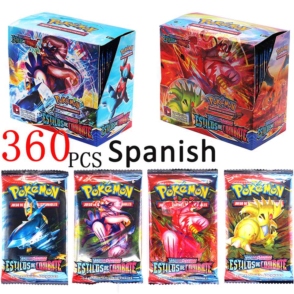 Pokemon Cards Toys Spanish/French Trading Card Game Sword Sh 模玩/动漫/周边/娃圈三坑/桌游 收藏卡牌/卡片 原图主图