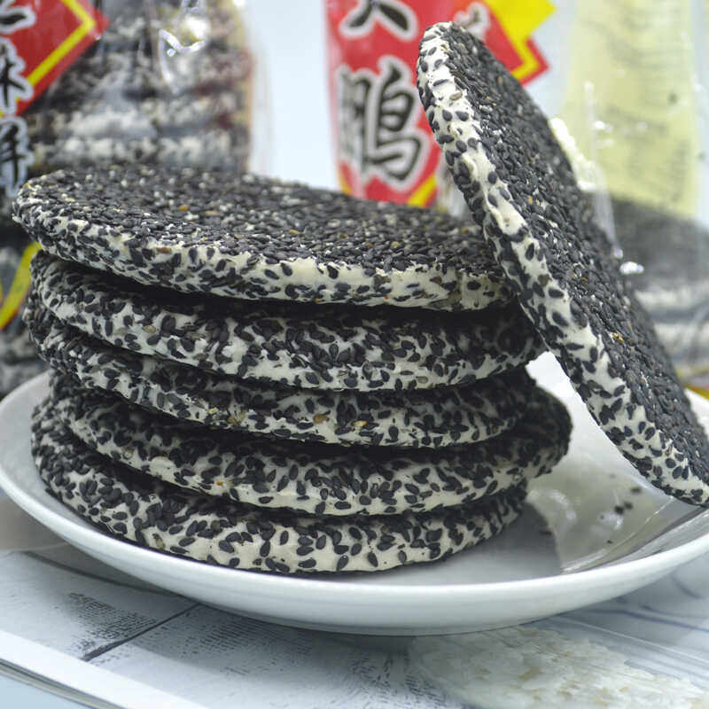 广西特产芝麻饼薄脆香甜红薯芝麻馅大饼传统老式糕点零食大鹏10个
