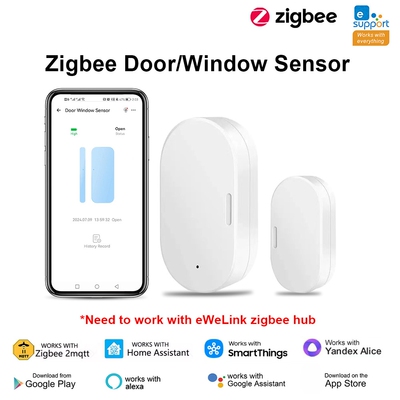 易微联门磁eWelink zigbee门磁支持2MQTT，Home Assistant，Alice