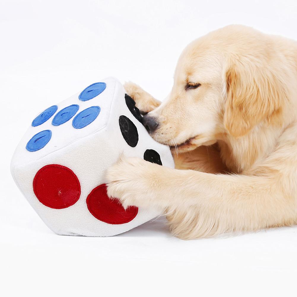 Dog Soft Colored Dice Shape Smelling Training Interactive To