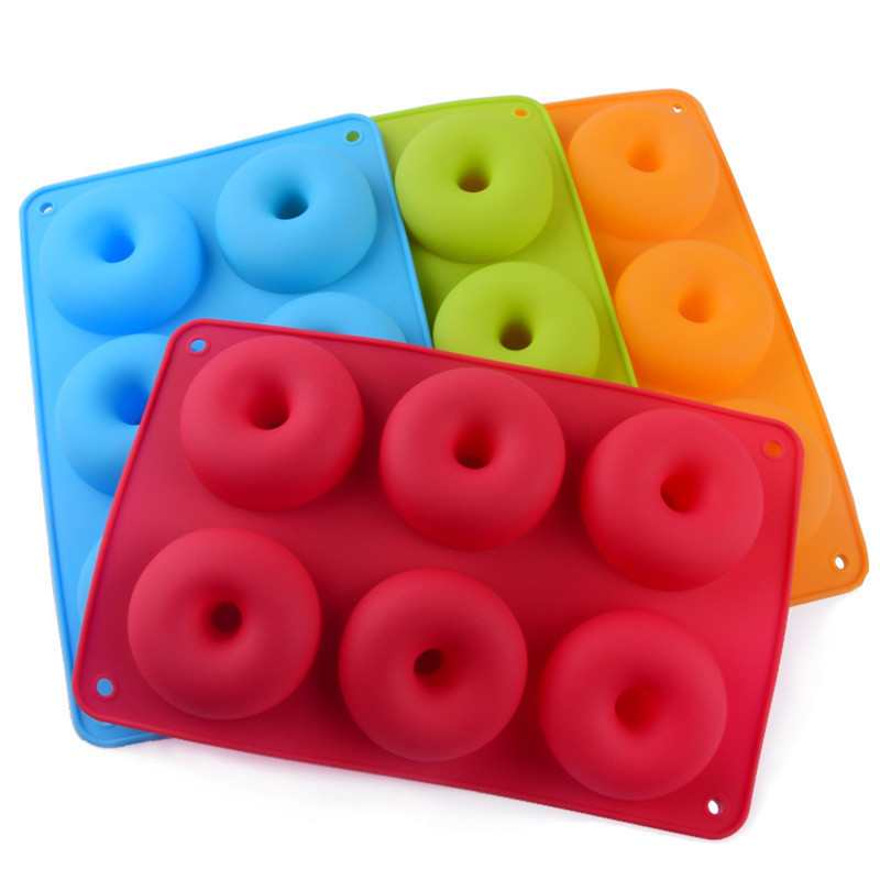 ;6-Cavity Donut Mold Cake Mould Kitchen Tool Chocolate Bi
