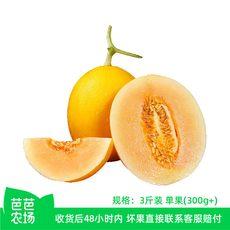 【芭芭农场】民勤蜜瓜3斤单果300g+ 包邮发货
