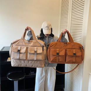 超大容量牛津布扩容旅行包出门套拉杆衣物包斜跨健身干湿分离大包