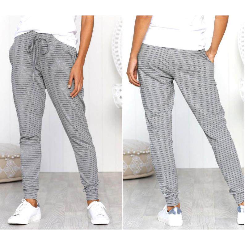 sweatpants slim pants fit nine-point tapered casual stretch
