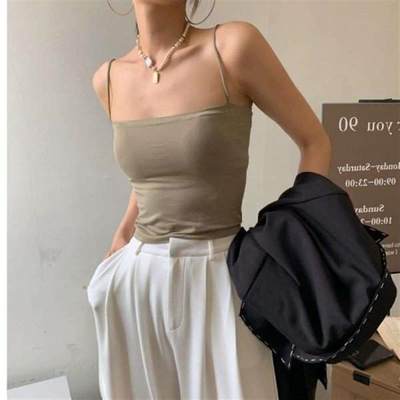 Camisole style vest for hot girls with breast pads