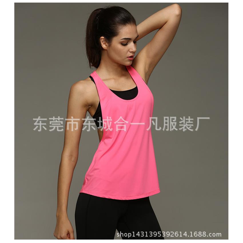top vest hollow and collar with yoga Sleeveless back low