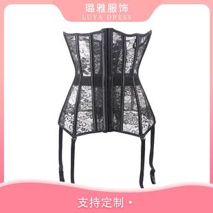 belt girdle translucent stockings body Sexy belly lace