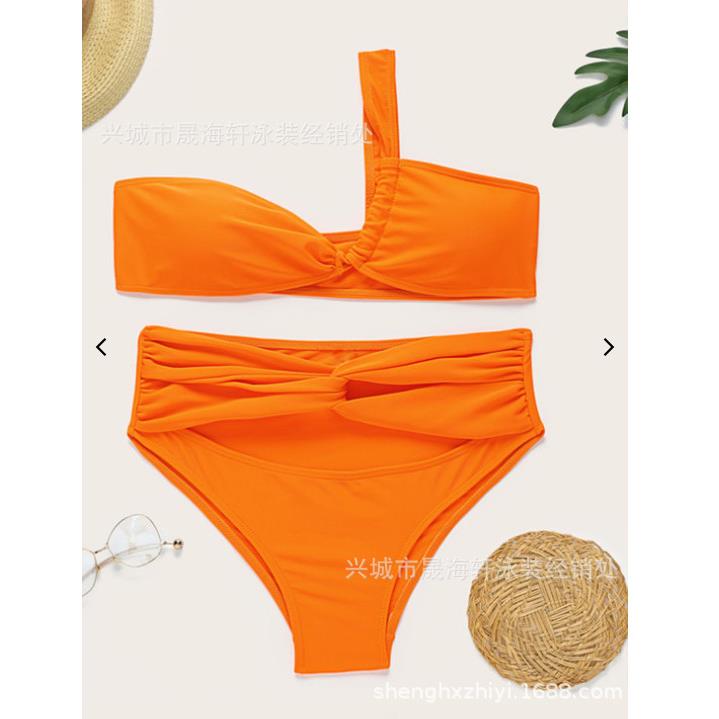 bikini one-shoulder sexy womens plain Shenghaixuan