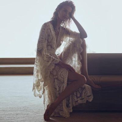 protection sun womens clothes beach cover-up outer swimsuit