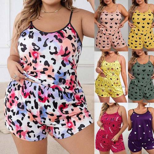 pajamas clothes fat shorts loose plus plus home casual size