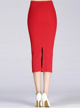 women solid nude sexy black white red plain bandage skirt