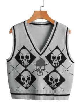 Vest vest jacket womens outer wear knitted Halloween