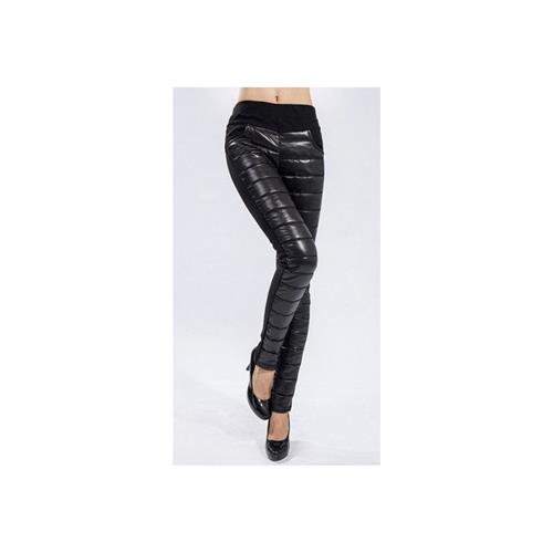 pants pencil down imitation womens size plus warm and slim