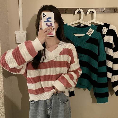 sweater knitted outerwear top all-match women for sweater