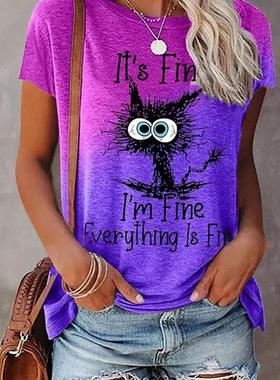 print crew -shirt clothing -shirt spring neck womens