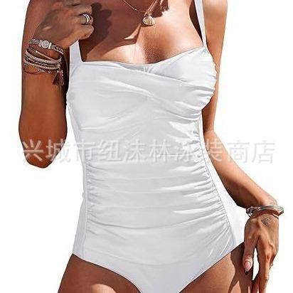 Swimsuit Womens Ruched Gathered Tummy Swimsuit One-Piece