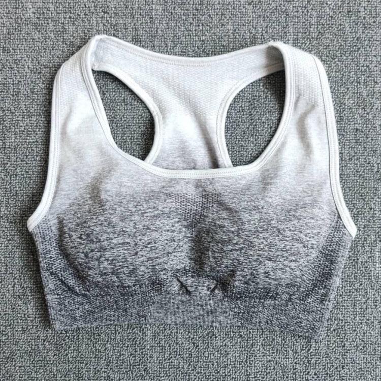 Four-color gradient bra shockproof sports yoga quick-drying