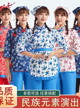 新款采茶服演出舞蹈服