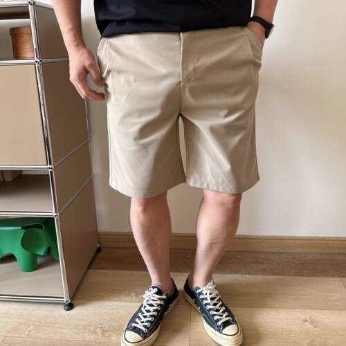 大依无忧夏季大码男装简约通勤胖子加肥加大男士休闲短裤五分裤