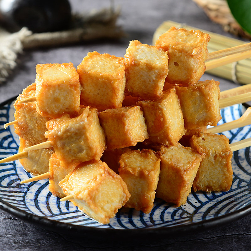 蟹黄鱼豆腐380g火锅豆捞关东煮麻辣烫串串香涮锅鱼豆腐串串鱼丸